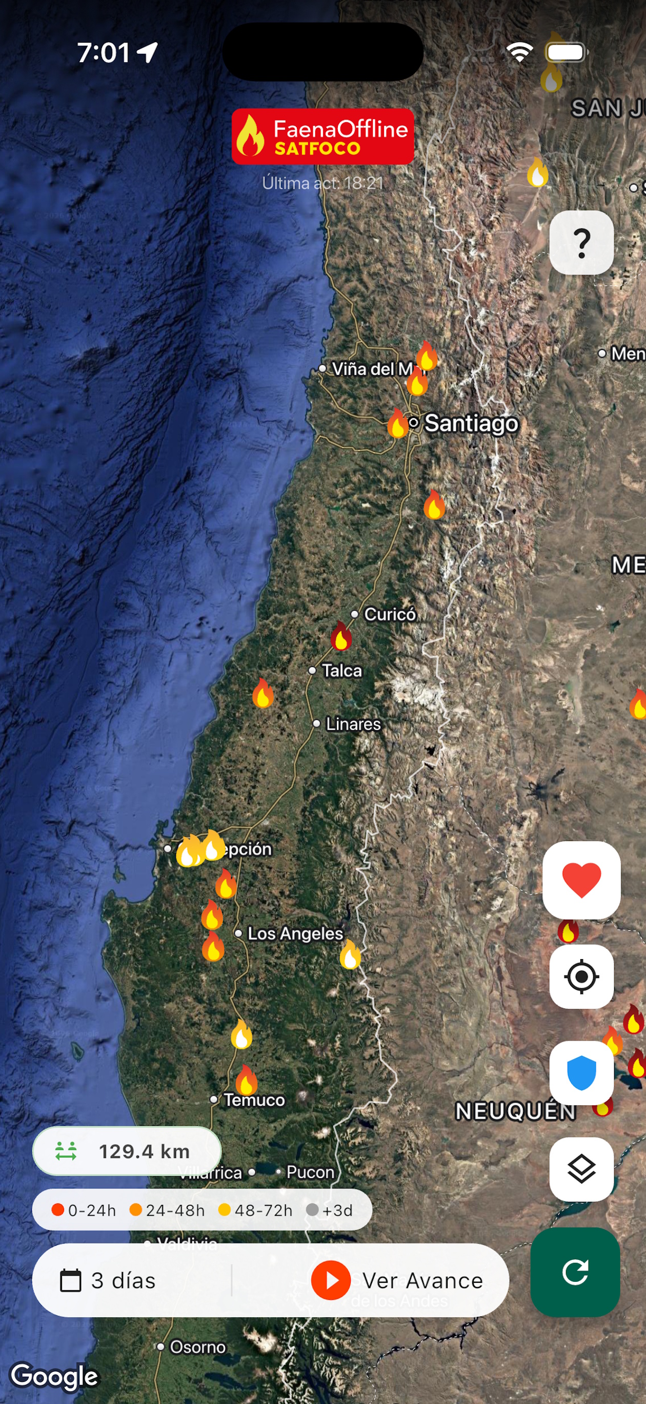 SatFoco App - Visor de Incendios